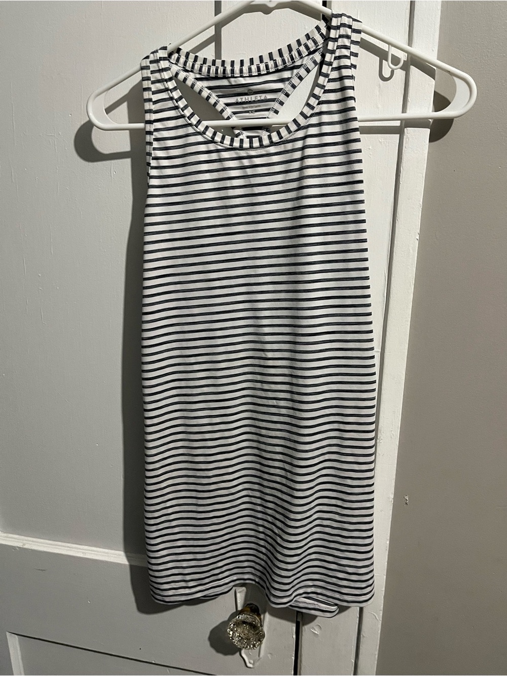Woman’s Striped Tank Dress - Black and White
